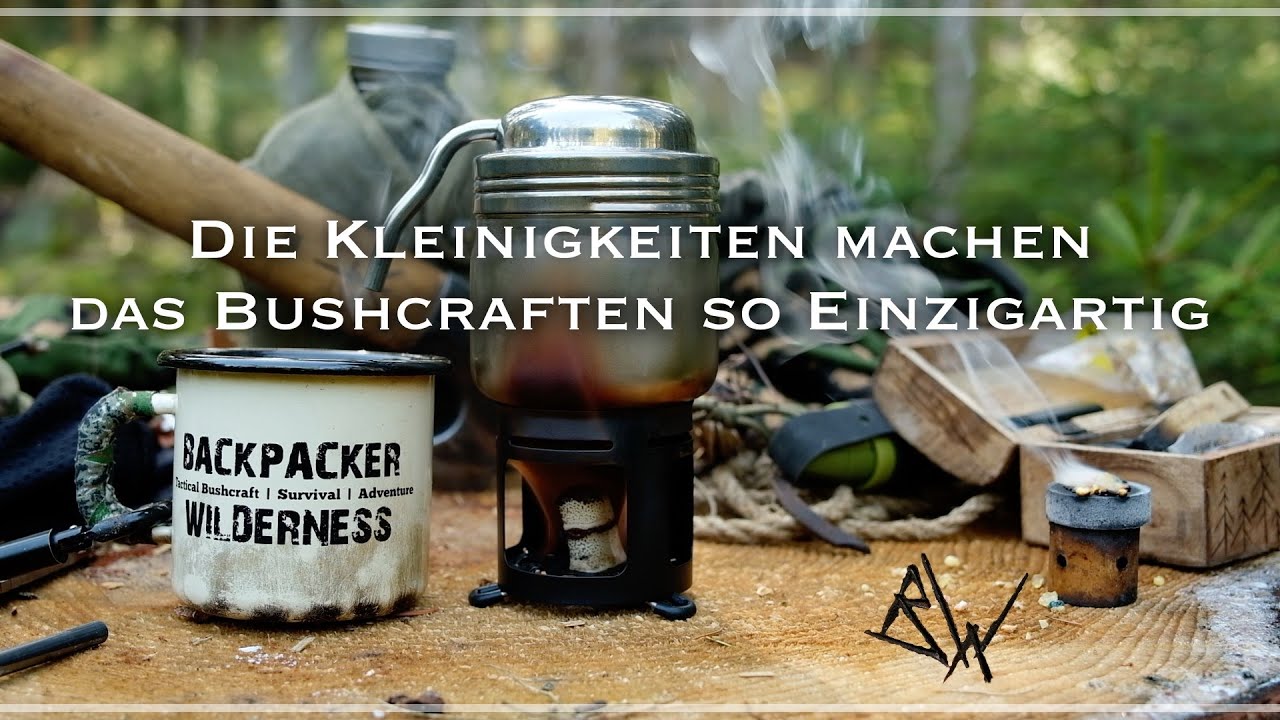 Du hast nicht viel Zeit zum Bushcraften?  - Wegweiser Wald und Entspannung - Weniger ist oft mehr.