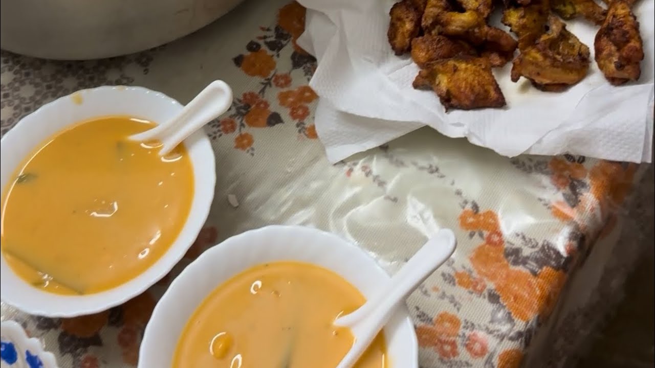 বাসায় থাই স্যুপ এবং চিকেন পাকোরা করলাম
