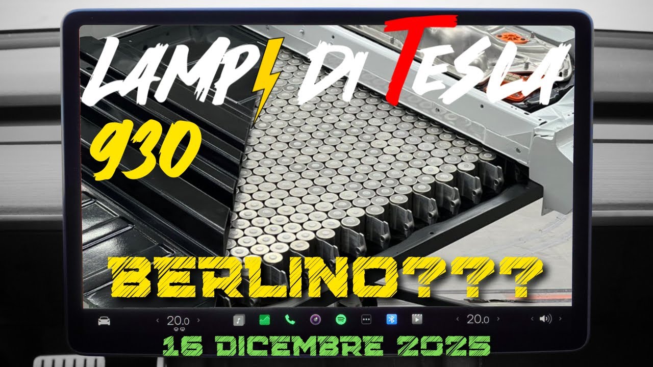 Batterie prodotte a Berlino? Estensione garanzia batteria, FSD in Europa ⚡️Lampi di Tesla 930
