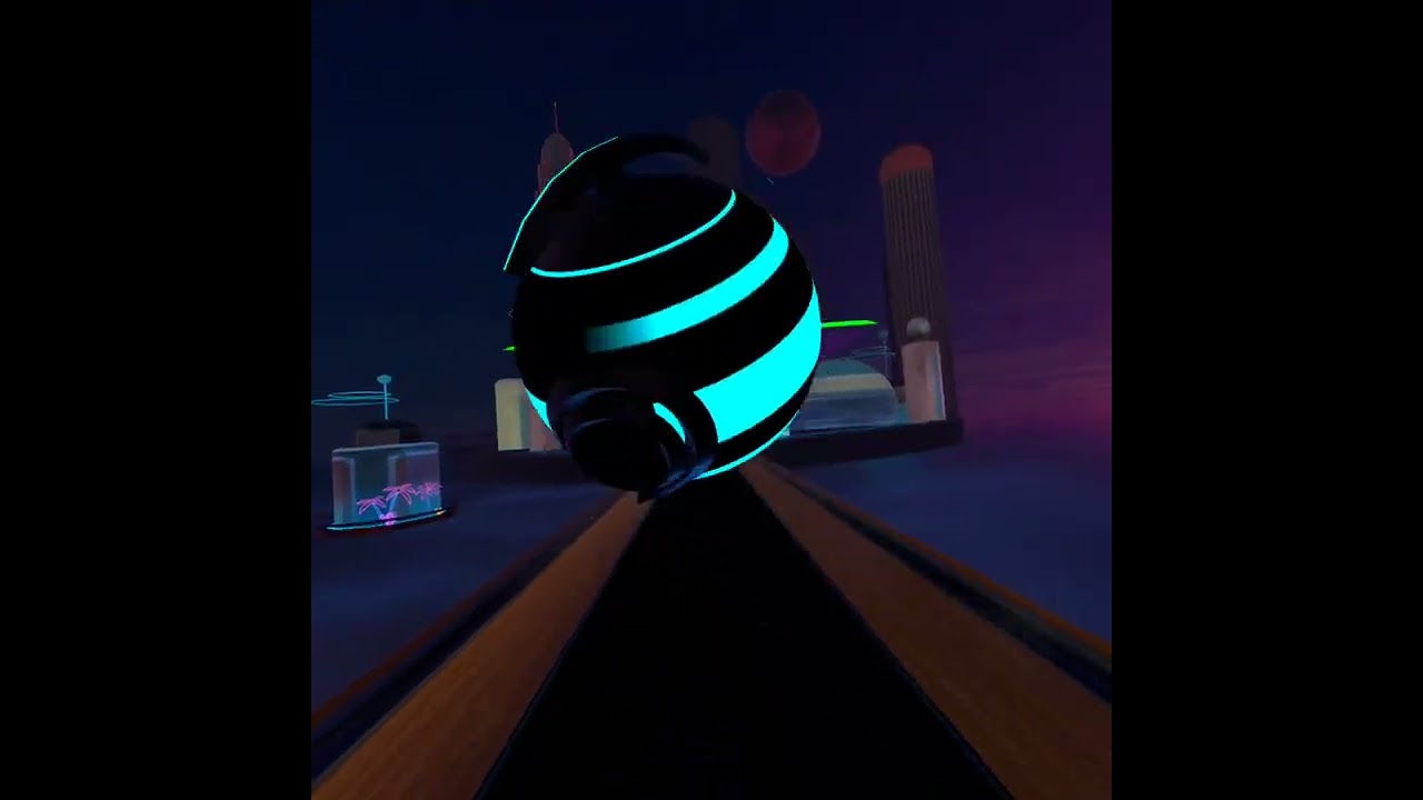 Playing Synth Rider for the first