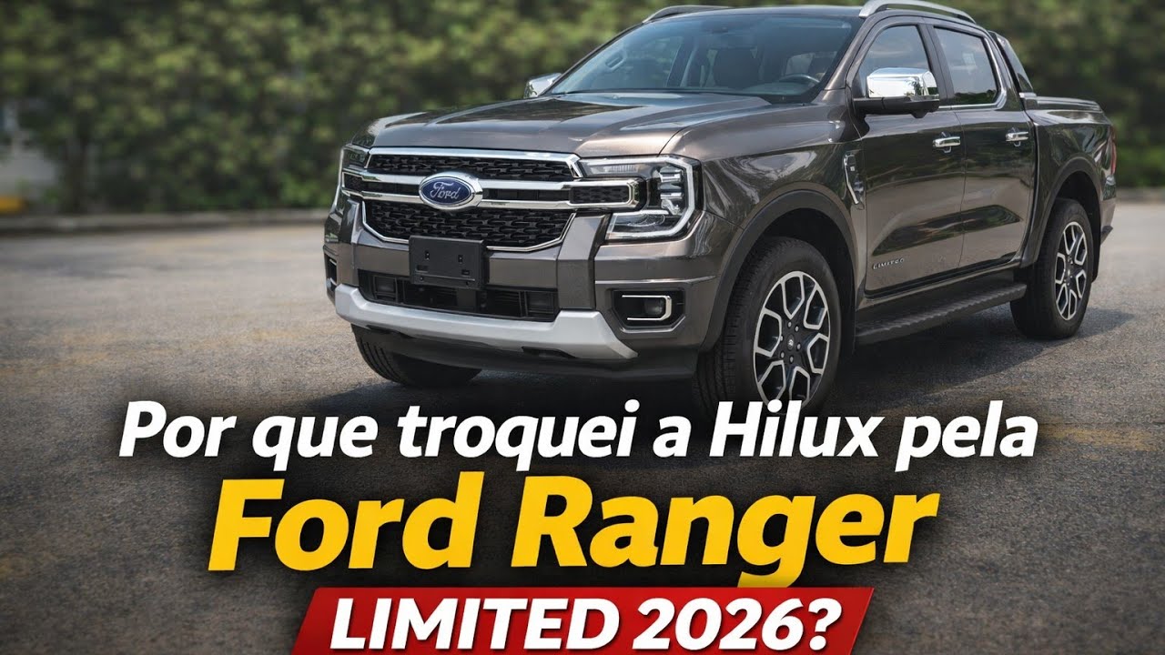 NOVA FORD RANGER LIMITED V6 2026 - A TROCA DA HILUX PELA RANGER VALE A PENA?