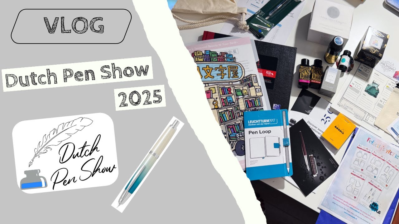 Vlog 🖋️ Dutch Pen Show 2025 and days in Haarlem ❤️🤍💙 🖋️ Ink Workshop with Diamine Ink Studio