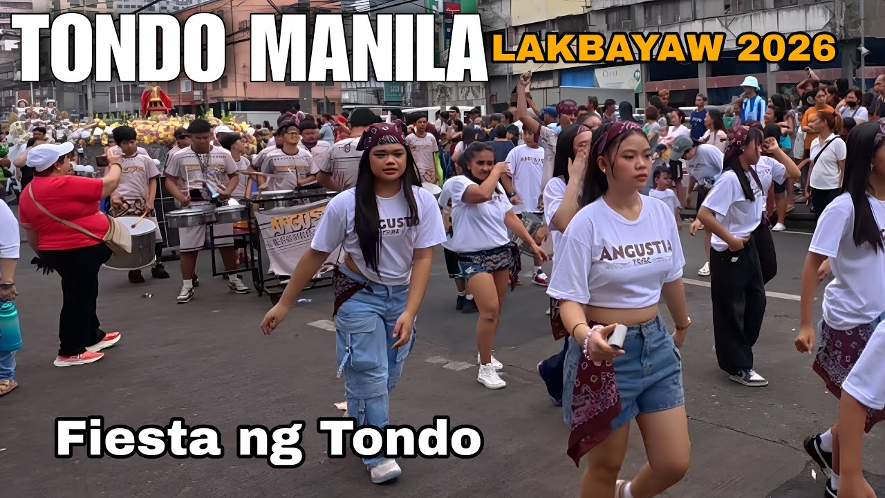 TONDO MANILA CITY, PHILIPPINES-LAKBAYAW | FEAST OF TONDO 2026[4k] walking tour 