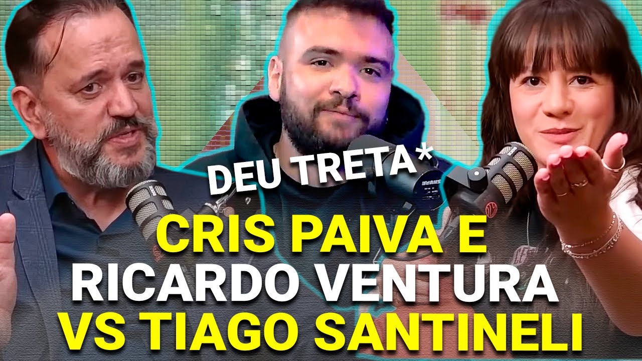 PSEUDOCIENTISTA E A CRIS PAIVA ATACAM TIAGO SANTINELI NO VENUS PODCAST