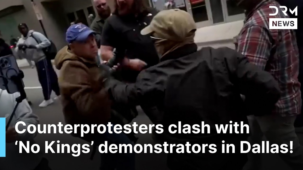 VIOLENT Clashes Erupt in Dallas &lsquo;No Kings&rsquo; Protest | Arrests, Fights & Street Chaos | AC1Z
