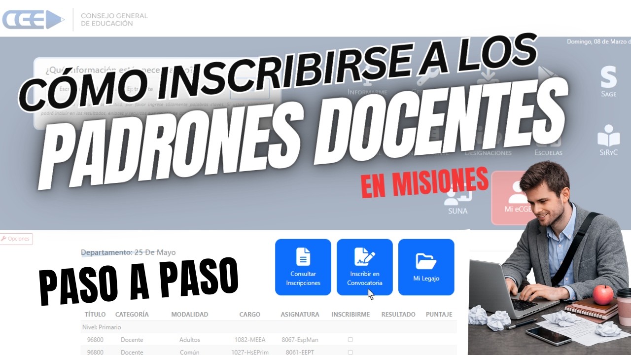 Cómo inscribirse a los padrones docentes recién recibidos en Misiones