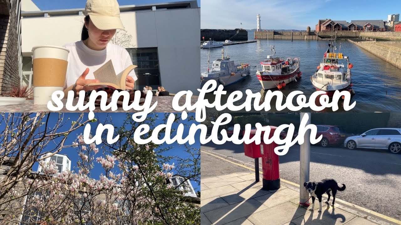 Sunny afternoon wander in Edinburgh | Scotland in spring