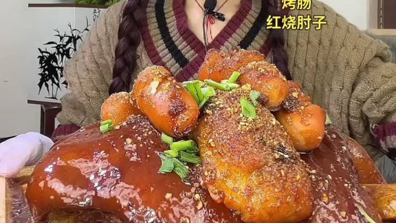 ASMR MUKBANG | 烧肘子一口下去，停不下来