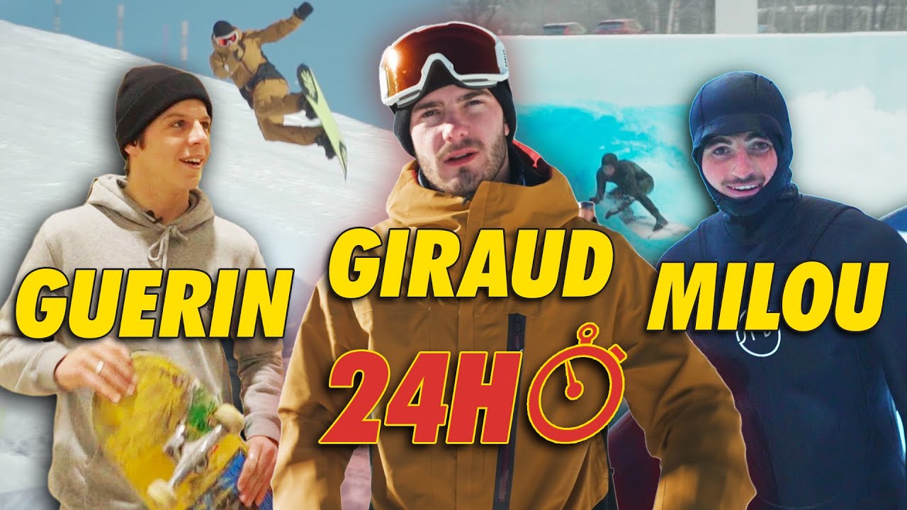 SURF, SKATE et SNOW en 24 HEURES (avec Aurélien Giraud, Kyllian Guerin et Vincent Milou)