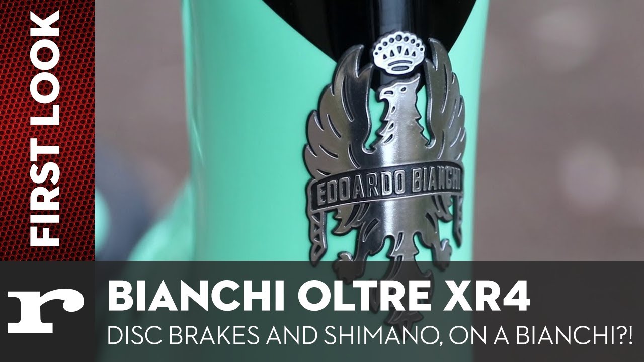 Bianchi Oltre XR4 with Shimano AND disc brakes?!!