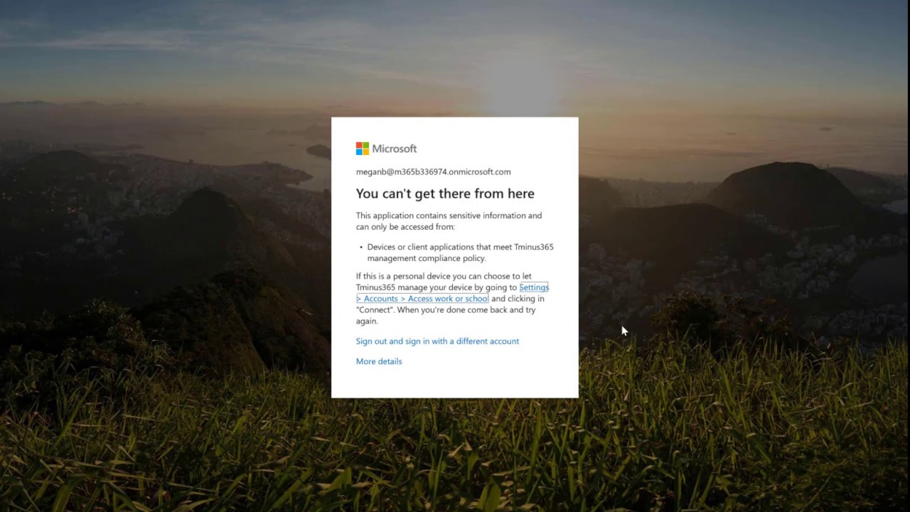 Conditional Access Policy for Device Compliance