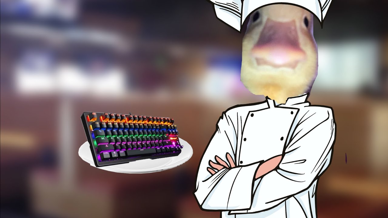 Virei um cozinheiro que usa o teclado para cozinhar!