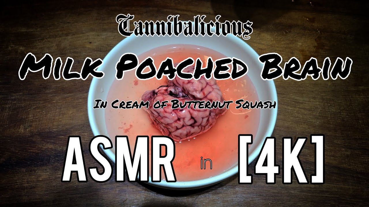 Hannibal Recipe Book: Brain in Cream of Butternut Squash [ASMR] 4K