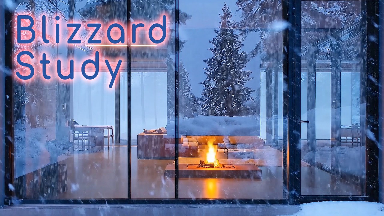 🔥 Shelter From the Falling Snow ❄️ Evening Light, Ambient Space 2H