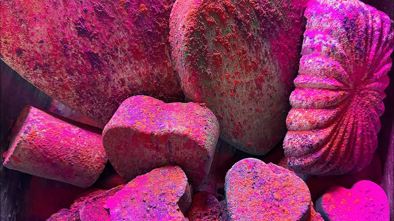 Soft Gym Chalk Reforms with Holi Powder ASMR 💕 