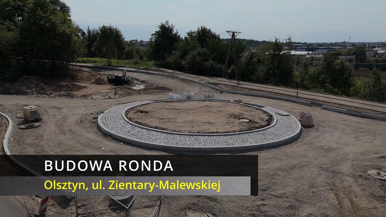 Olsztyn, Zatorze - Rondo już jest | Relacja z budowy | 27.07.2024 | Widok z drona