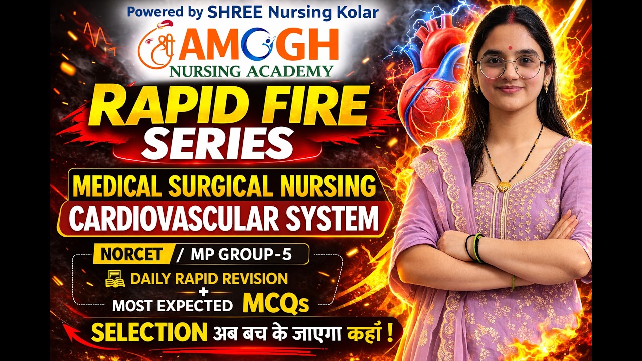 AIIMS NORCET & MP GROUP 5 RAPID FIRE MCQ SERIES #norcet  #norcetmcq #aiimsdelhi #norcetaiims2026