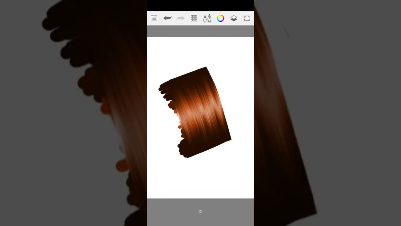 How to draw Hair texture in autodesk sketchbook #tutorial #autodesksketchbook #drawing #art