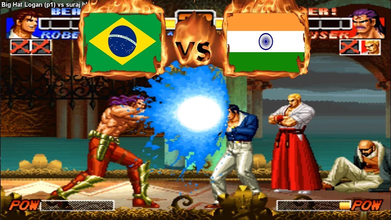 King of Fighters 96 - Big Hat Logan (BRA) VS (IND) suraj bhatt [kof96] [Fightcade] キングオブファイターズ96