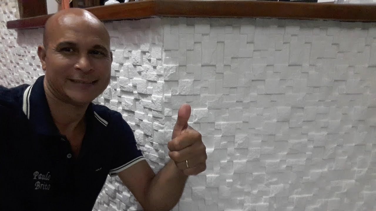 Como assentar gesso 3d mosaico são tome