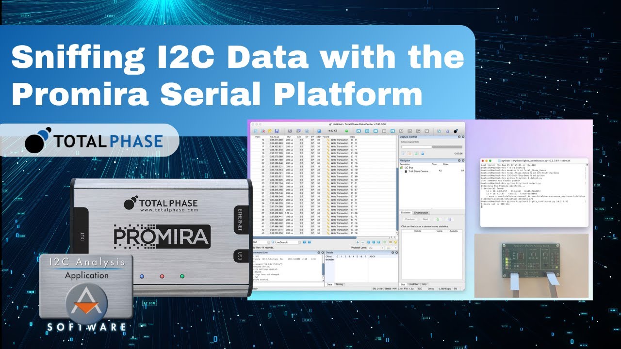 Sniffing High-Speed I2C Data up to 5 MHz with the Promira Serial Platform
