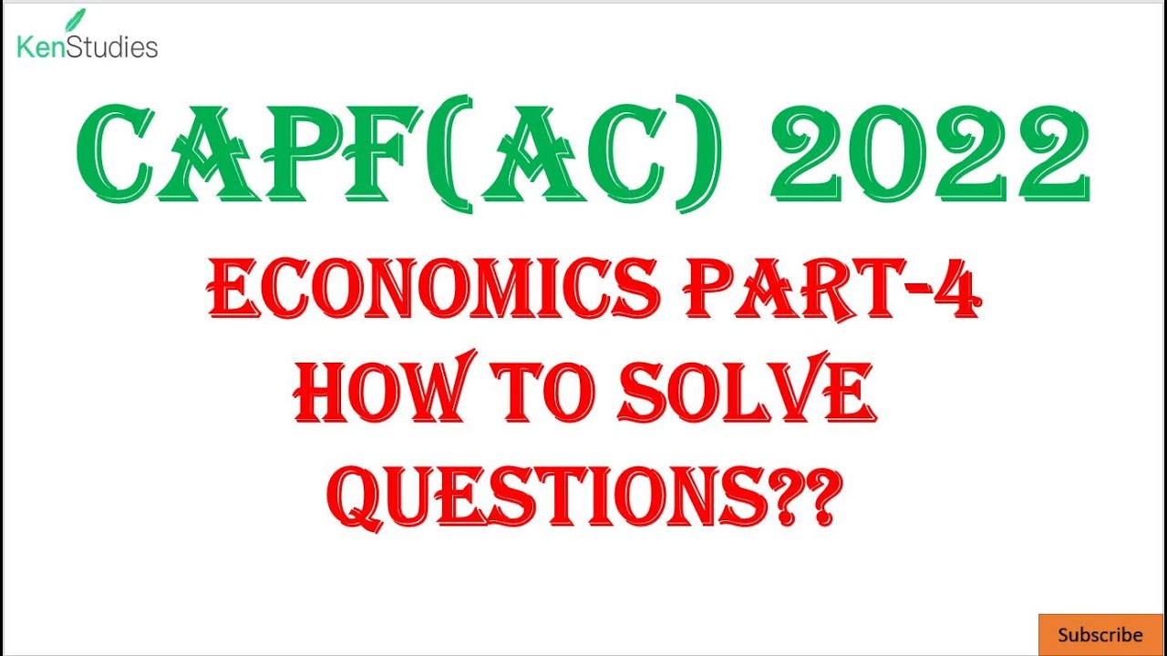 Basics of Economics Part 4 How to solve question in easy way???