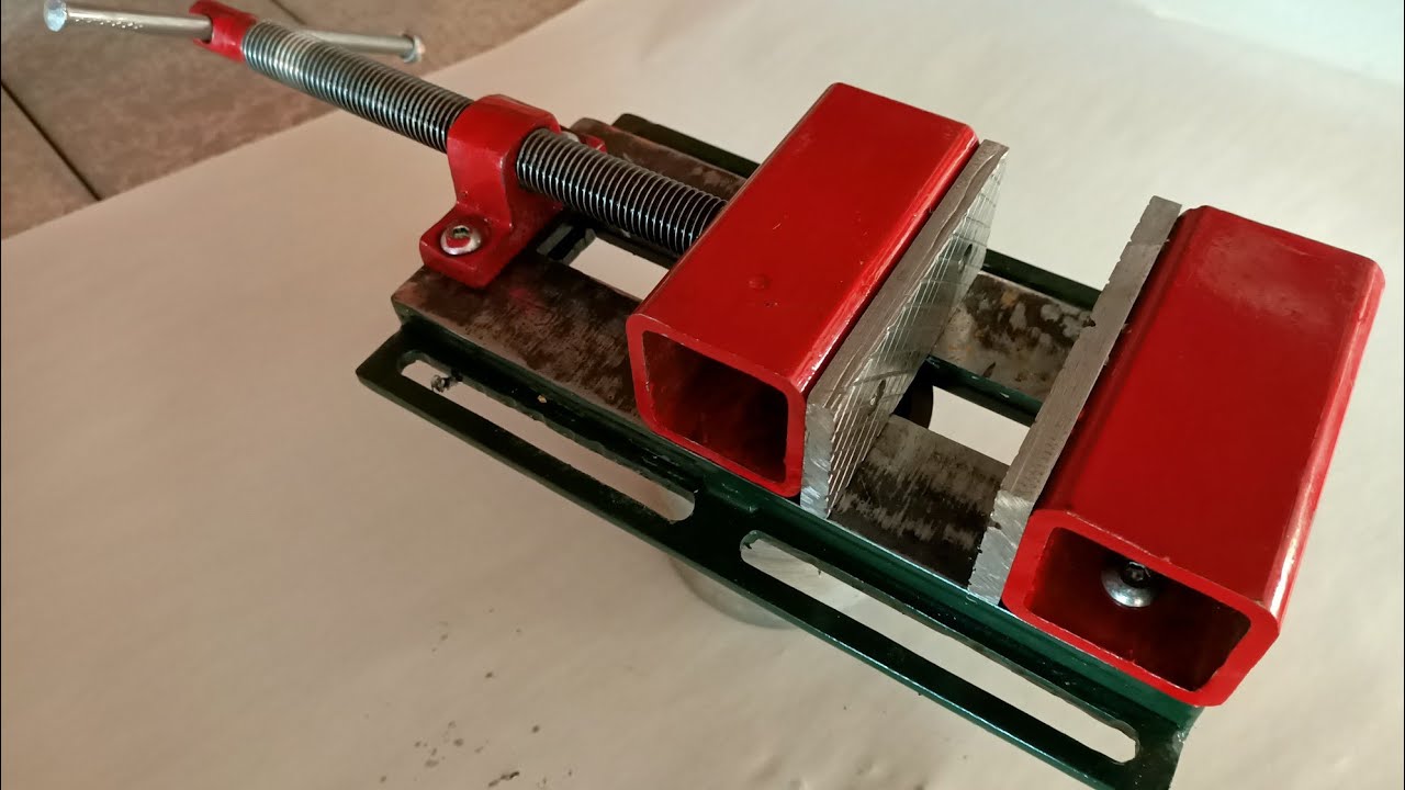 Homemade Bench Drill Press Vise/ DIY  Heavy Duty Drill Press Vise.