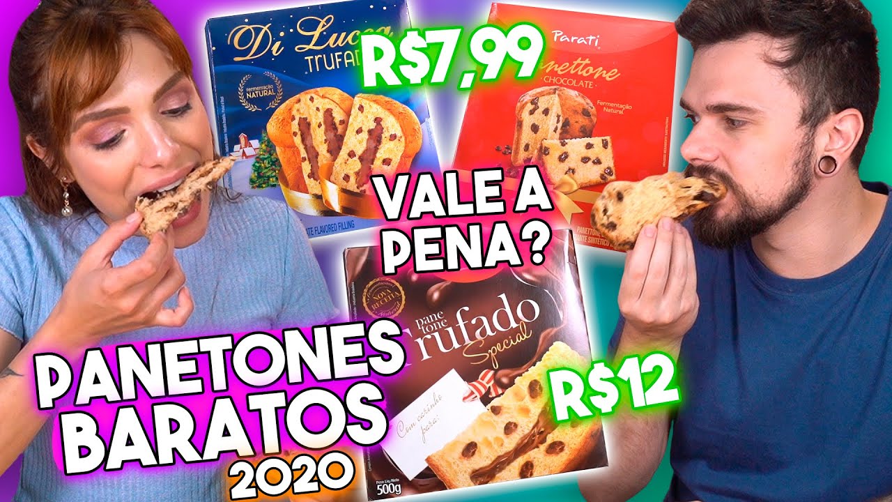 PROVANDO os PANETONES MAIS BARATOS de 2020! OS PIORES...