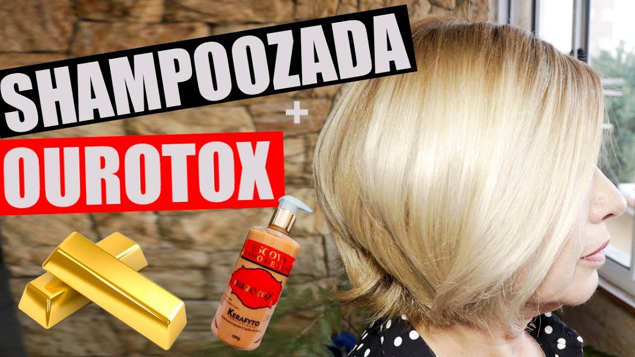 COMO FAZER SHAMPOOZADA EM CASA | + OUROTOX