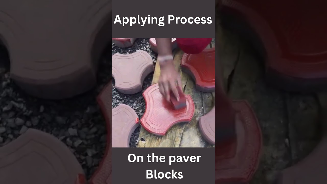 Applying Process of Color Lacquer Polish on Paver Blocks| Bhagyanti Pigments & Chemicals [Indore]