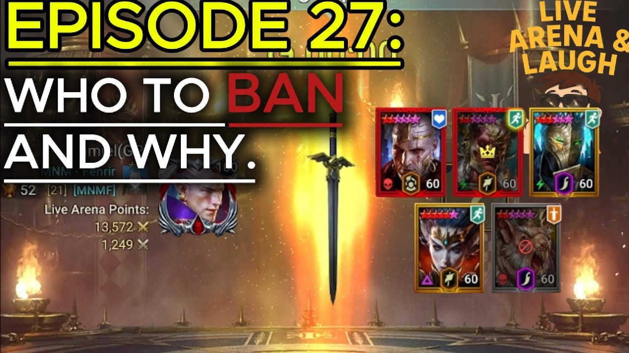 I Explain Every Ban Decision | Live Arena | RAID: Shadow Legends