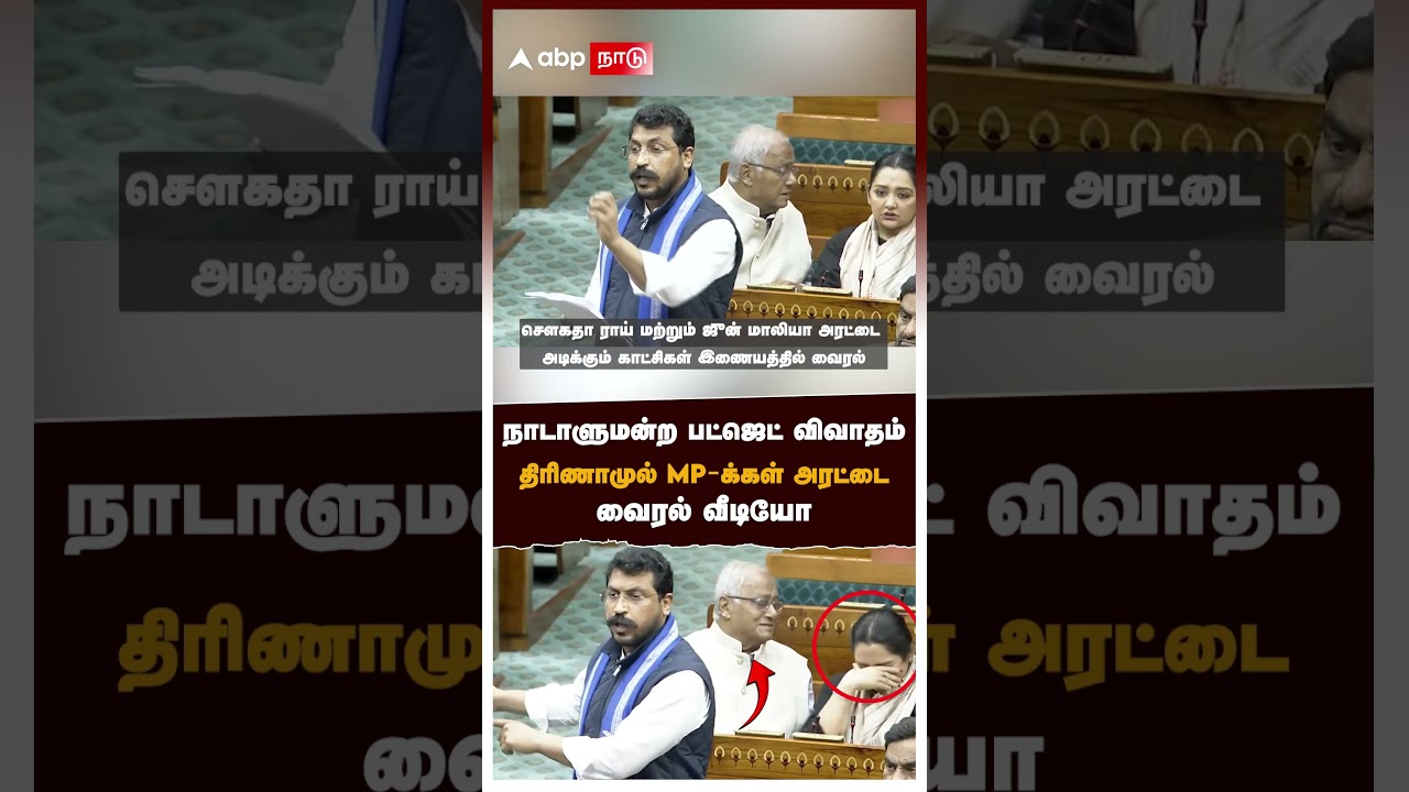 நாடாளுமன்ற பட்ஜெட் விவாதம்திரிணாமுல் MP-க்கள் அரட்டை | Trinamool MPs Saugata Roy June Malia