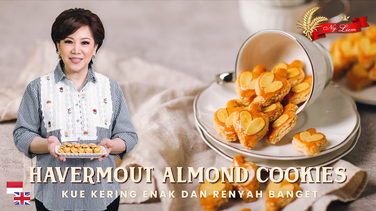 Renyah, Manis, Gurih!! Resep Kue Kering Havermout Almond Cookies!! Cocok untuk Ide Usaha