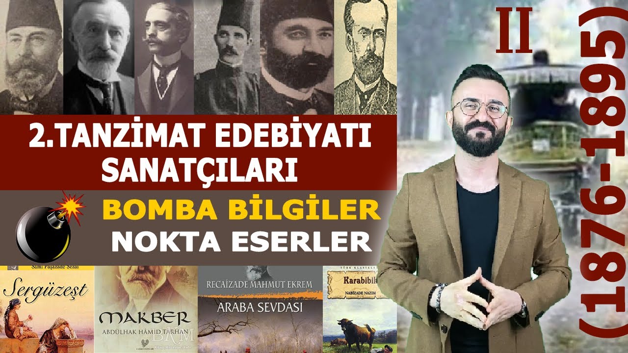 2. TANZİMAT EDEBİYATI - SANATÇILAR - NOKTA ATIŞI BİLGİLER VE ESERLER - (GÖRSEL ANLATIM TEKNİĞİ İLE)