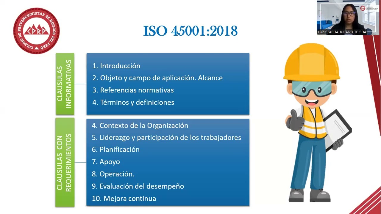 AUDITOR&Iacute;A INTERNA DE ISO 45001