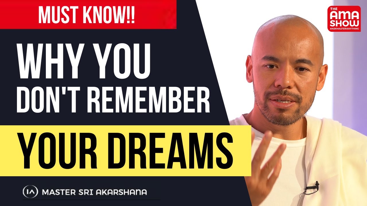 Why Can't I Remember My Dreams?