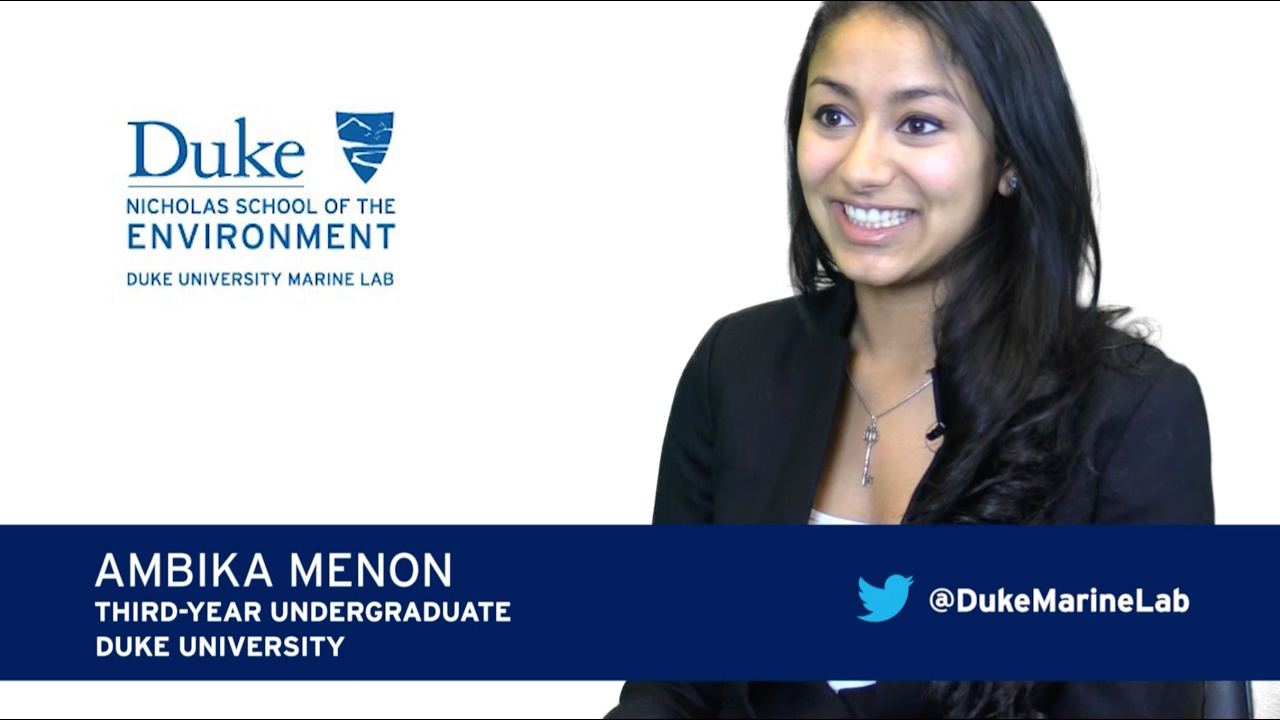 Ambika Menon's Intro to the Duke Marine Lab