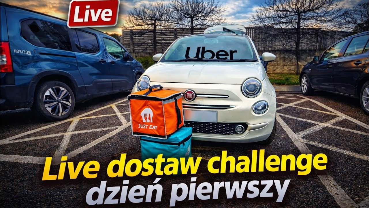 CHALLANGE DELIVERKA I POWRÓT DO POLSKI. LIVE Z DNIA PIERWSZEGO. POLAK ZA GRANICĄ NA ŻYWO Z UK.