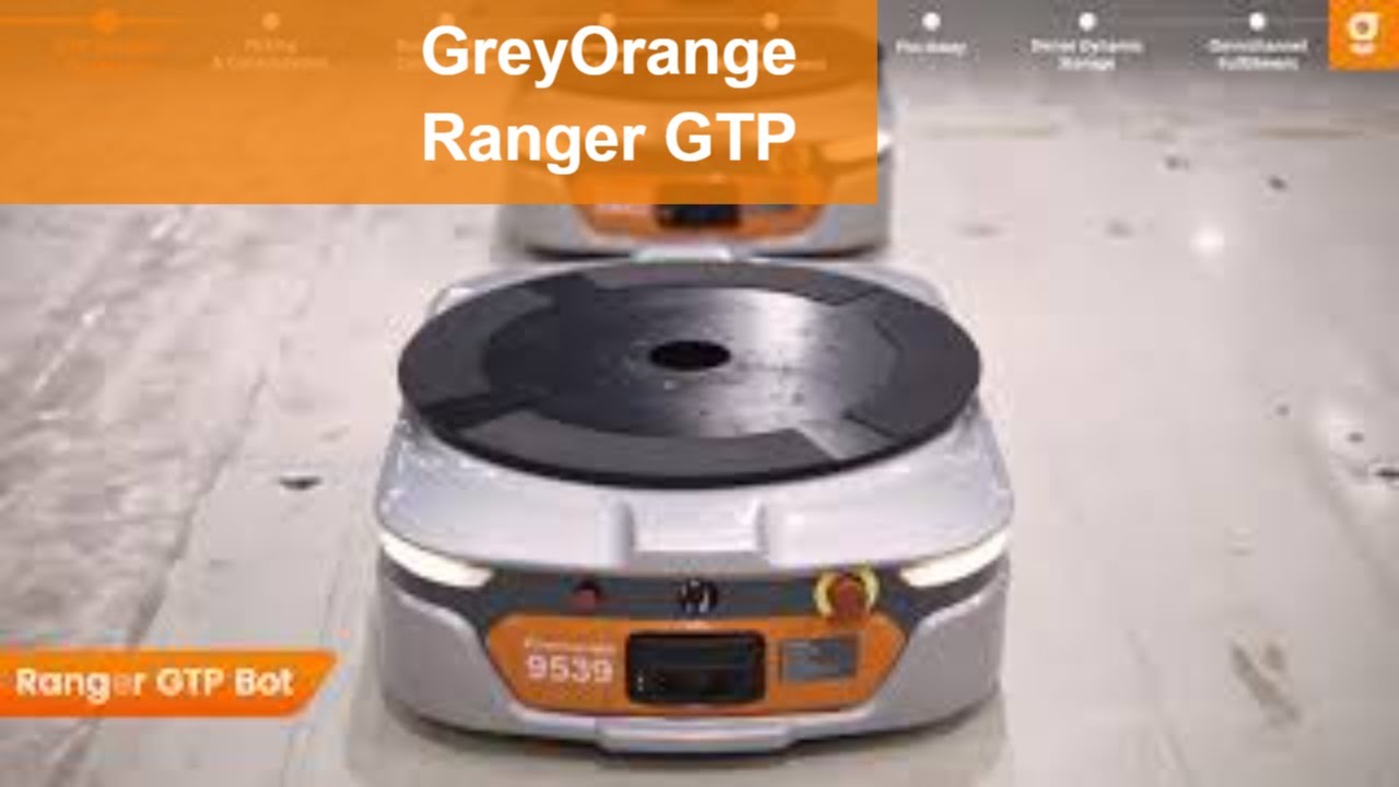 GreyOrange Goods-to-Person (G2P) Solution - Ranger GTP autonomous mobile robot