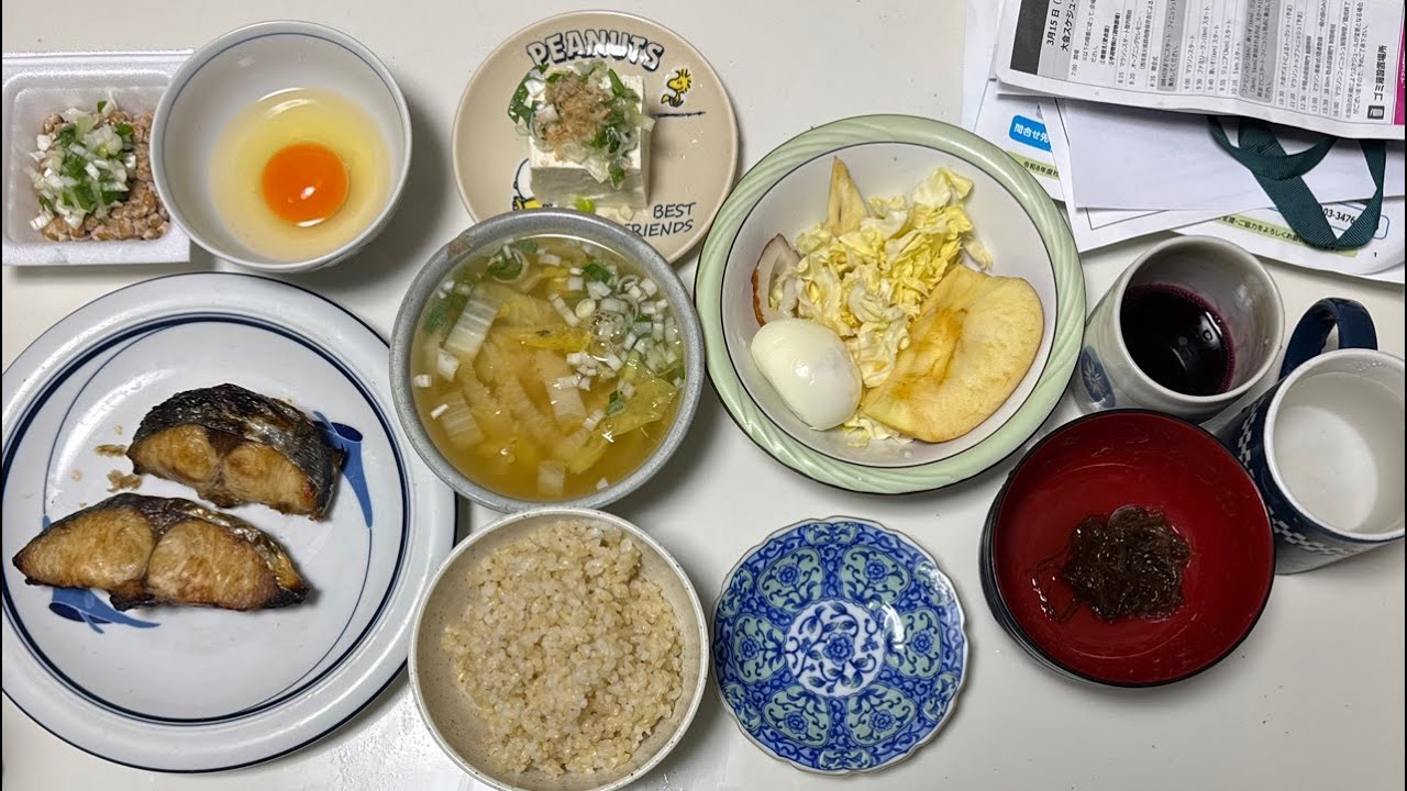 夕食配信 焼魚サワラ 031626M #1日1食 #16時間断食 #四毒抜き #ダイエット #予備試験 #50代 #婚活中