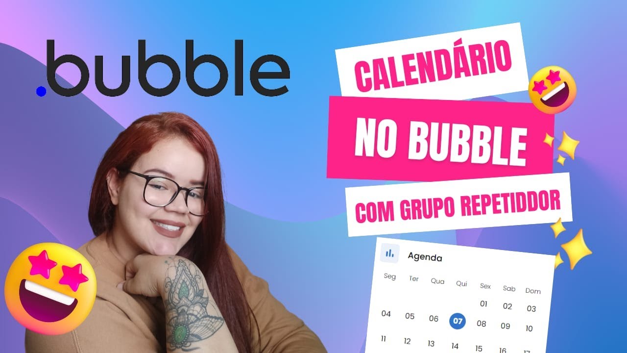 Como fazer um calendário bonito com grupo repetidor no bubble