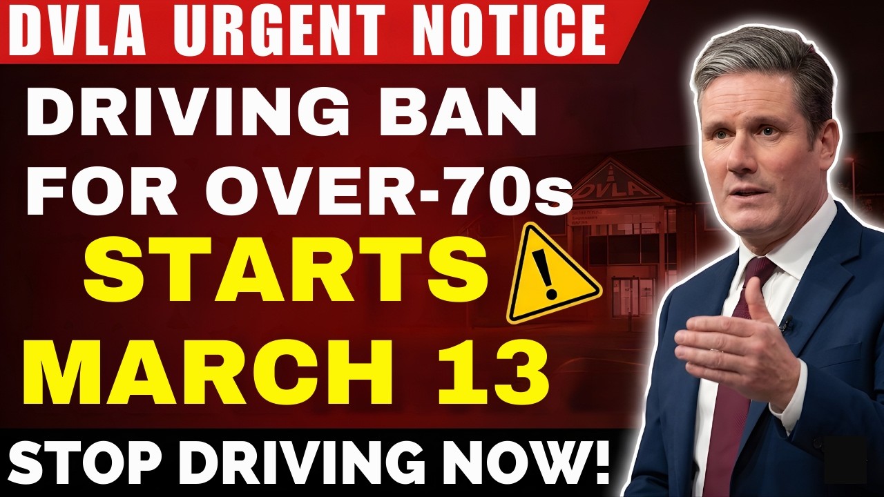 🚨 DVLA Driving Ban for Over-70s Start Friday (March 13) &ndash; What You Must Check Now