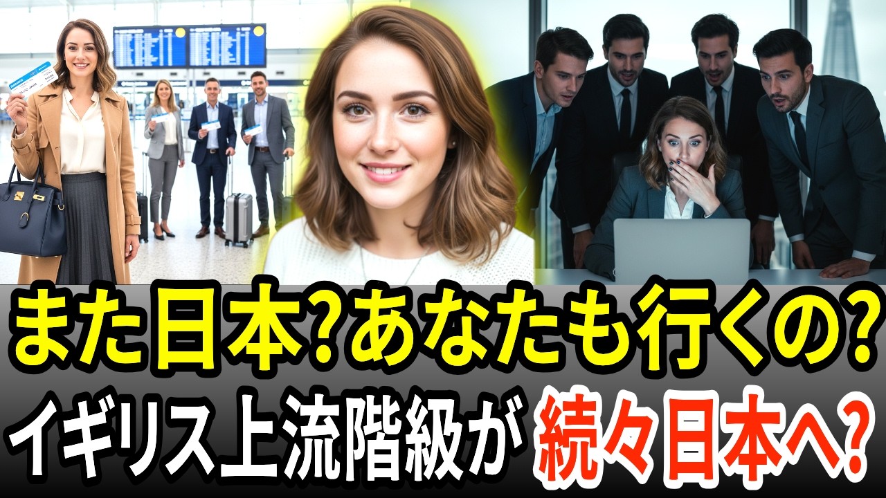 また日本に行くの?あなたも行くの?金融街のエリート美女が日本から帰国後、イギリス上流階級がこぞって日本に殺到する理由