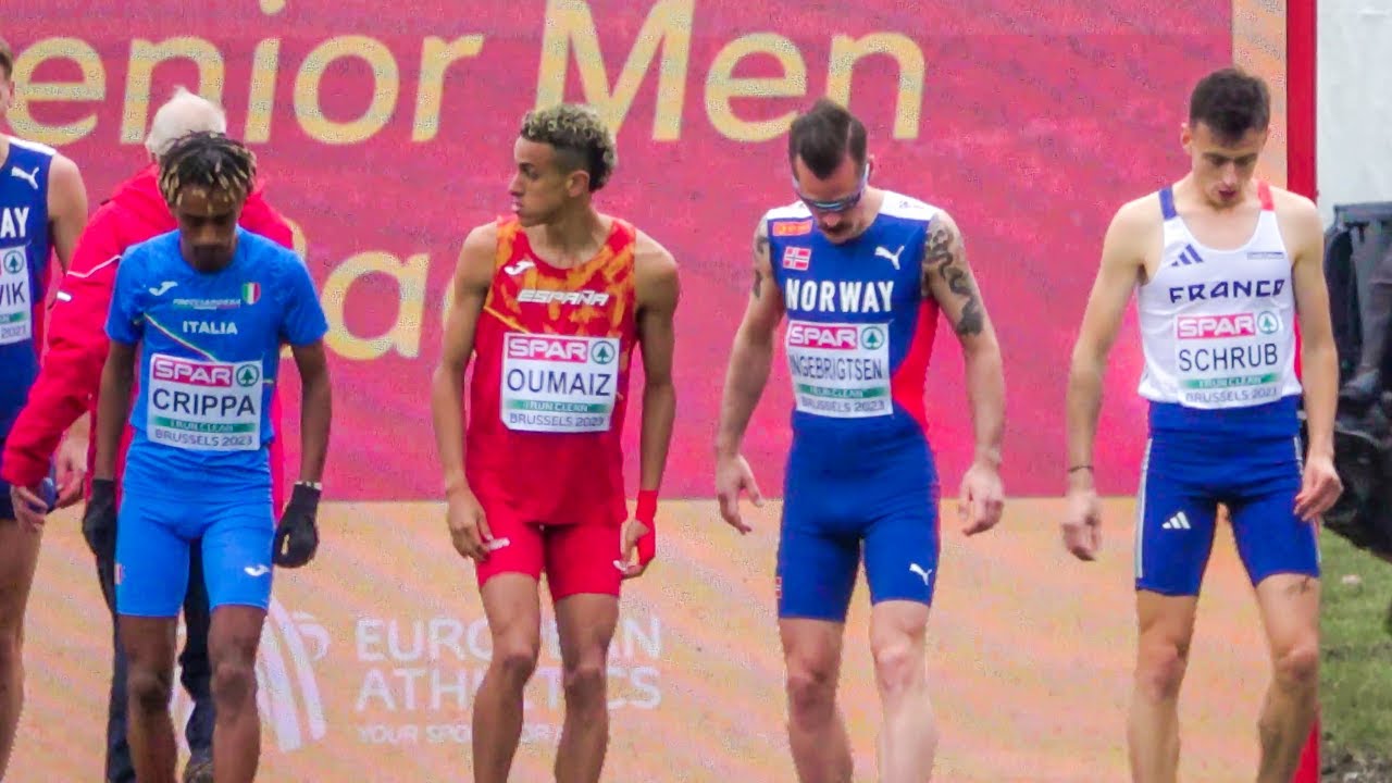 Senior Men Race - Yann Schrub Wins European Cross Country Championships 2023 in Brussels