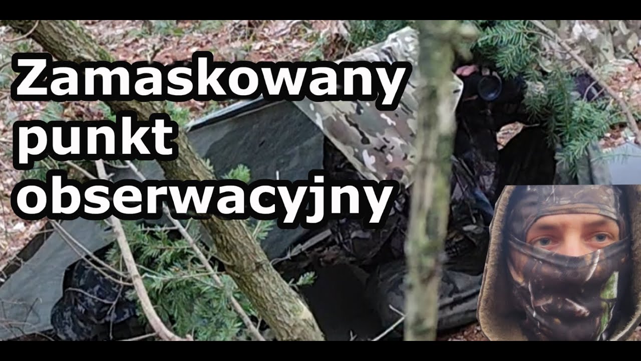Zamaskowany punkt obserwacyjny                                  #survival #bushcraft #army #prepper
