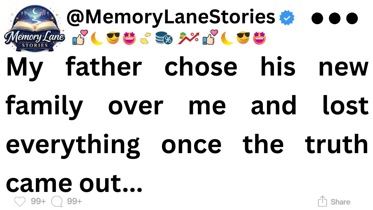 My father chose his new family over me and lost everything once the truth came out...