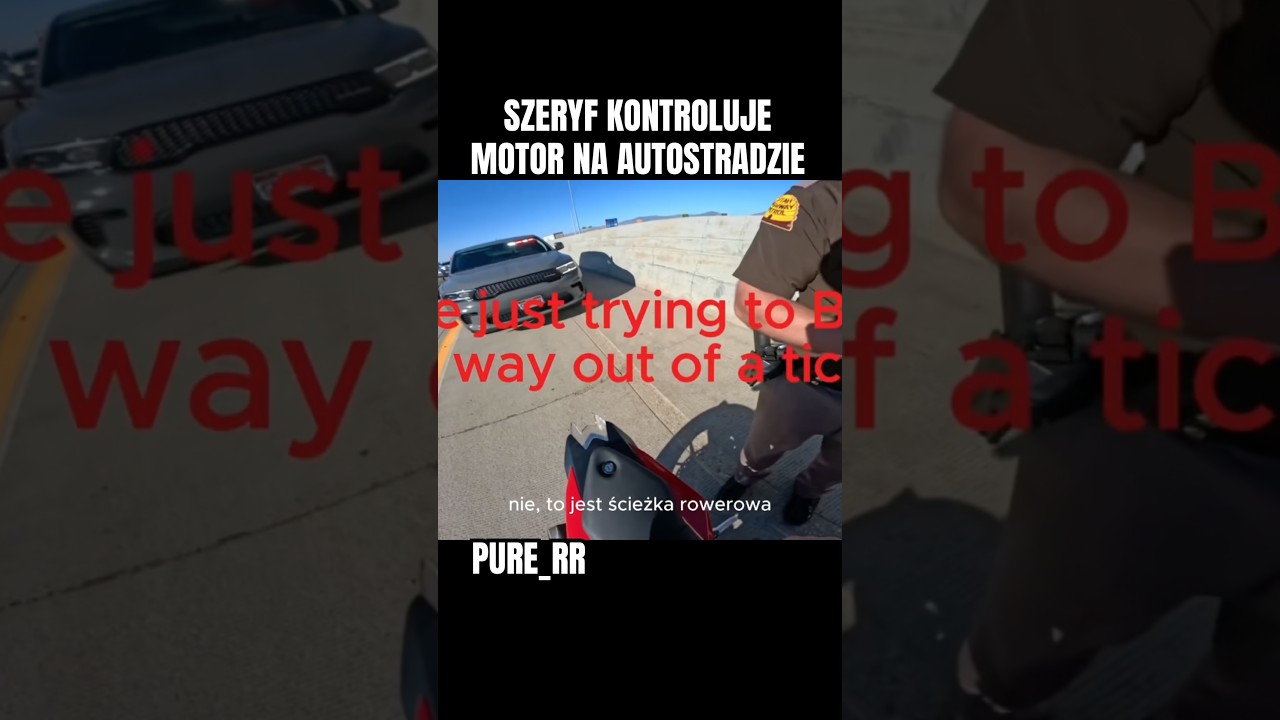 Policja kontroluje motor na autostradzie #shorts #foryou #motorcycle #police #trending #viral