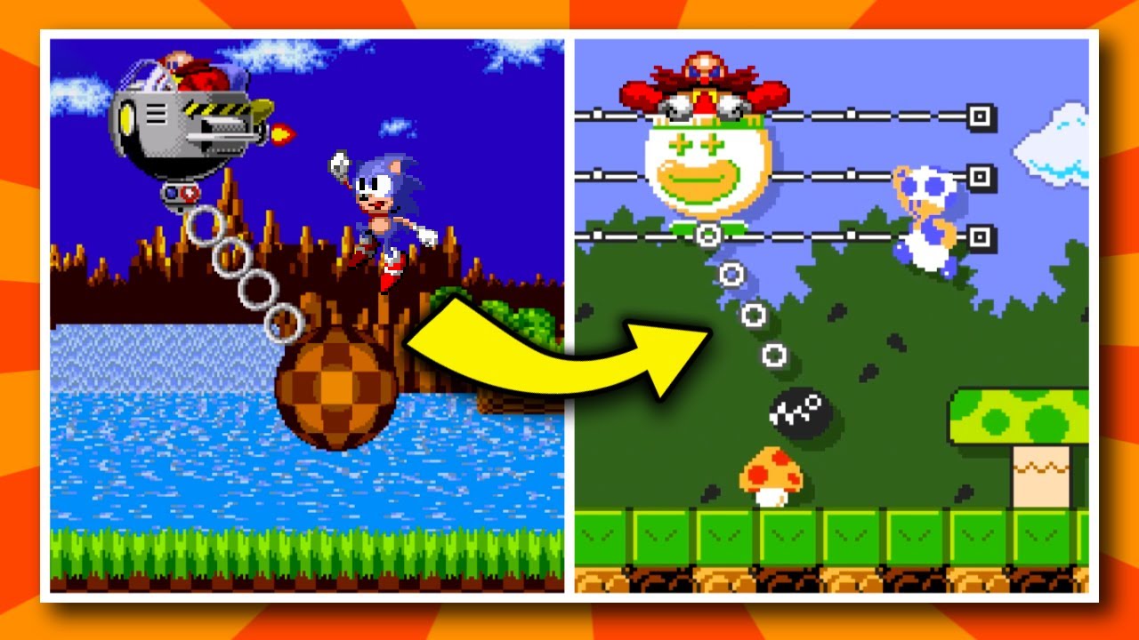 Sonic Bosses Remade in Super Mario Maker 2!