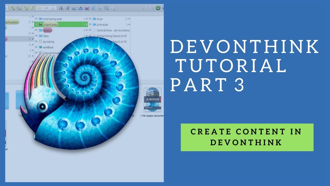 Devonthink tutorial part 3-content type and templates