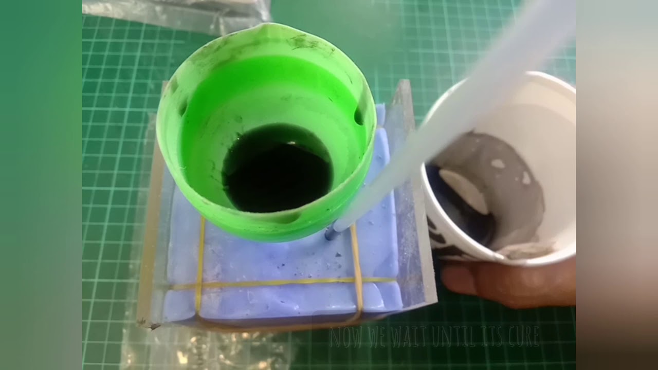 Casting a shift knob from resin